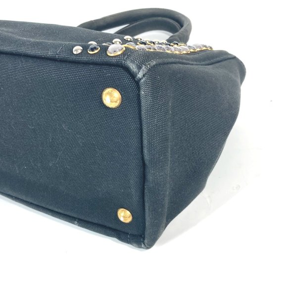 PRADA Black Canvas Shoulder Bag - Picture 5 of 16